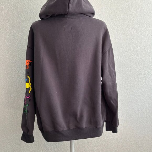 Cotton On x Keith Haring Graphic Hoodie Gray Size Small - Picture 5 of 8